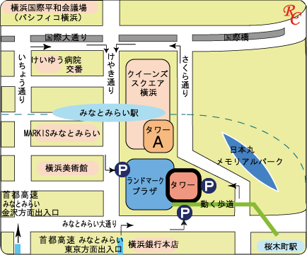 桜木町道路地図